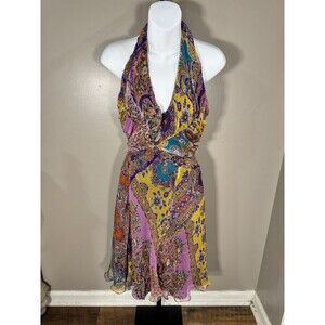 Y2K Bazar de Christian Lacroix Paisley Print Dress 38 France, VTG